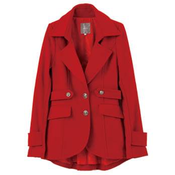 【UH】abito - 軍裝風衣外套M紅色