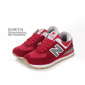 EOWYN．韓系時尚潮流N字圖樣綁帶休閒包鞋/黑白40/大白紅38碼/現貨38大白紅38