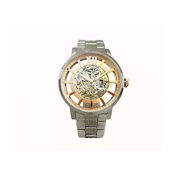 KENNETH COLE 三環黑手黨運動個性優質機械腕錶-銀-IKC9210