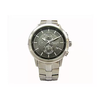 KENNETH COLE 我的未來不是夢三環運動時尚腕錶-銀- IKC9225