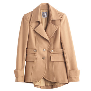 【UH】abito - 軍裝風衣外套 -S駝色