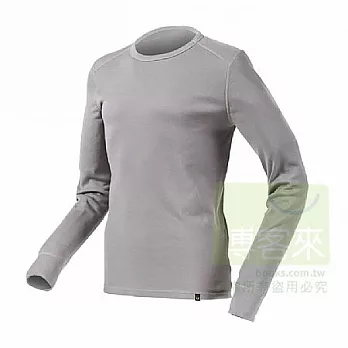 LOKI 男 MUSPEL EXOWARM 圓領保暖衣S淺灰