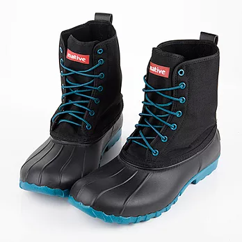 native JIMMY JIFFY BLACK超輕量玩彩獵鴨靴(男/女)28黑x藍