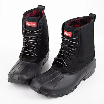 native JIMMY PLAID超輕量內裡紅格紋獵鴨靴(男/女)27黑