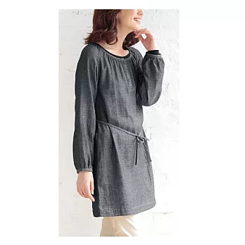 【cecile】百搭A字圓領長版上衣M炭灰色