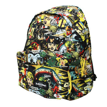 【UH】EASTPAK - EASTPAK滿版漫畫插圖後背包黑色