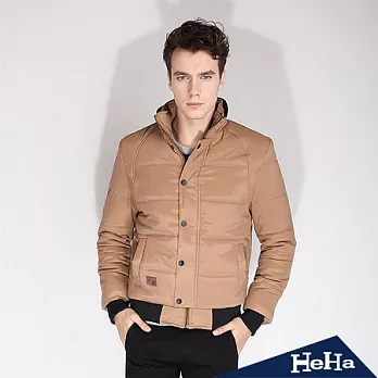 【HeHa】質感立領鋪綿加厚外套(共二色)-3XL(卡其)