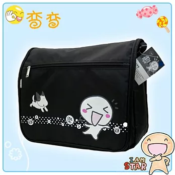 【彎彎】㊣版授權 時尚帥氣側背書包(二色)黑色