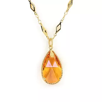 Chicist 幻彩雨林長項鍊亮彩橘