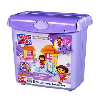 【MEGA BLOKS】DORA桶裝積木組