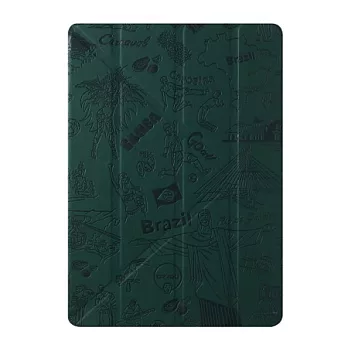 Ozaki O!coat Travel iPad Air多角度智慧型保護套-里約熱內盧（綠色）