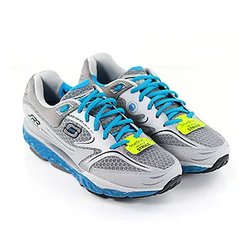 SKECHERS(男) SRR回彈力慢跑鞋8灰藍色