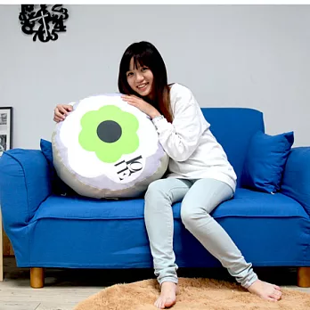 【H&D】花豆豆舒適懶骨頭腳凳綠色