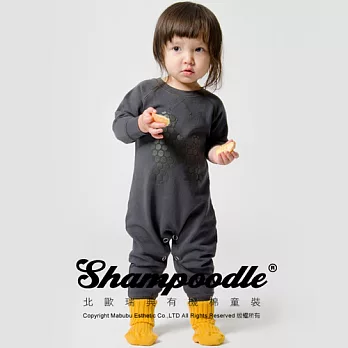 瑞典有機棉童裝Shampoodle貴賓狗連身裝50灰色