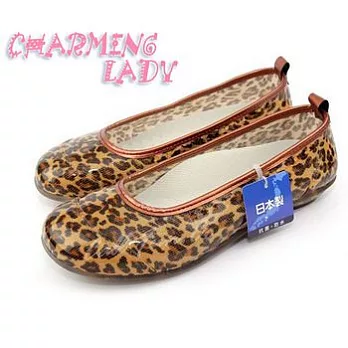 日本製【個性豹紋 娃娃雨鞋】防水防滑首選‧雨天必備S個性豹紋