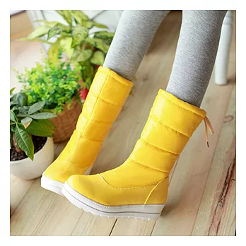 EOWYN。韓系時尚繽紛厚底中筒靴/3色/35-39碼(現+預)35黃色35