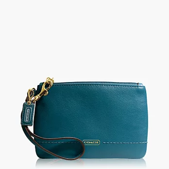 《COACH》 小款手拿包_藍青色