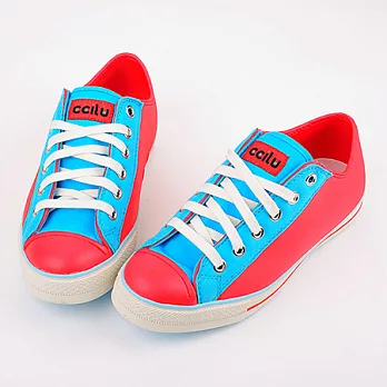 CCILU 馳綠 SUPER SONIC 軟膠低筒帆布鞋25紅色