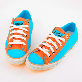 CCILU 馳綠 SUPER SONIC 軟膠低筒帆布鞋25天空藍
