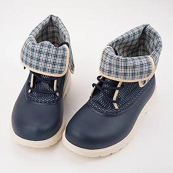 CCILU 馳綠 WASABI SPICY 軟膠蘇格蘭紋內裡工作靴22海軍藍