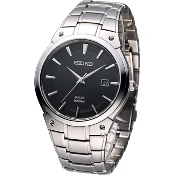SEIKO 輕時尚 太陽能紳士腕錶 V157-0AV0D SNE341P1
