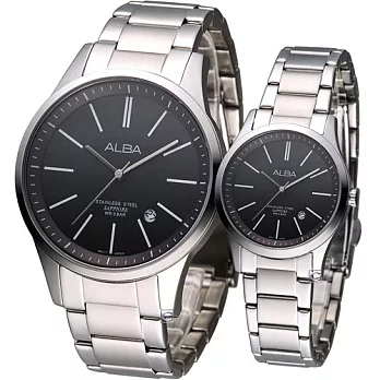 ALBA 戀人成雙 時尚對錶 VJ42-X096NVJ22-X143N