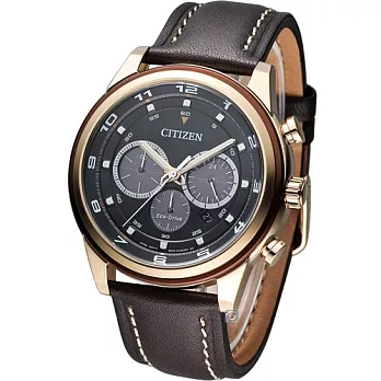 CITIZEN Chronograph 關鍵時刻光動能腕錶 CA4037-01W