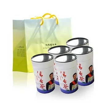【利展豐製茶】送禮首選 頂級高山春露茶(300g/罐)*5罐組