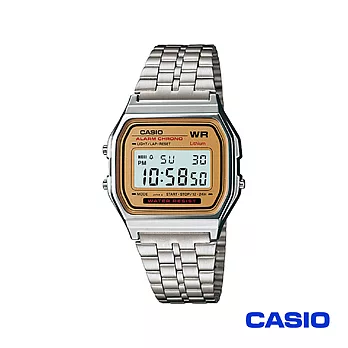 【CASIO卡西歐】復古風潮方形經典電子錶 A159WA-9D