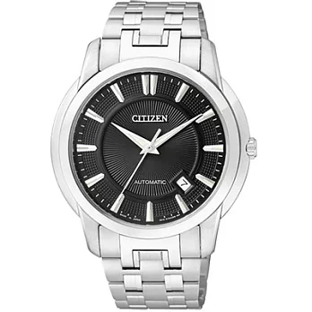 CITIZEN　NP系列 顛覆自由都會日期機械腕錶(銀黑)
