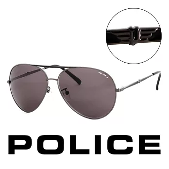 【Police】義大利 警察 復古時尚經典造型太陽眼鏡(黑) POS8585584P