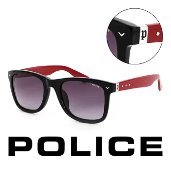 【Police】義大利 警察 百搭款韓系經典造型太陽眼鏡(黑) POS1804700R