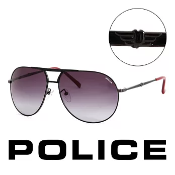 【Police】義大利 警察 復古時尚經典造型太陽眼鏡(黑) POS87590K59