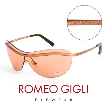 【Romeo Gigli】義大利 頂級霧面無框造型太陽眼鏡(橘) RG227S5M1