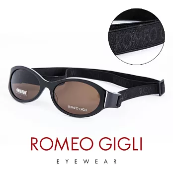 【Romeo Gigli】義大利 經典鬆緊帶造型太陽眼鏡(黑) RG187S007