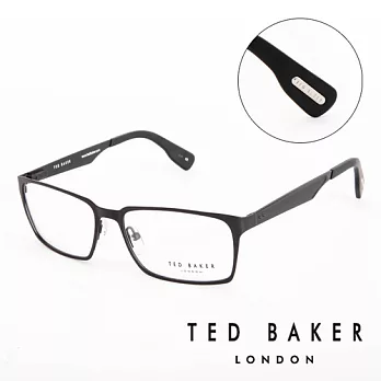 【TED BAKER】 倫敦 簡約時尚基本款造型平光眼鏡(黑) TB4193001