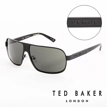 【TED BAKER 】倫敦 個性質感黑造型太陽眼鏡(黑) TB1241001