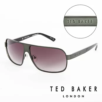 【TED BAKER 】倫敦 個性軍綠質感造型太陽眼鏡(墨綠) TB1241522墨綠