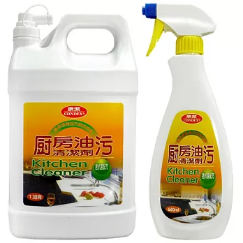 康潔 廚房清潔劑660ml+補充瓶4000ml