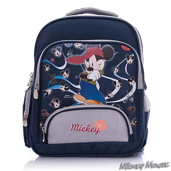 【米奇Mickey】超輕立體護脊書包(深藍色)