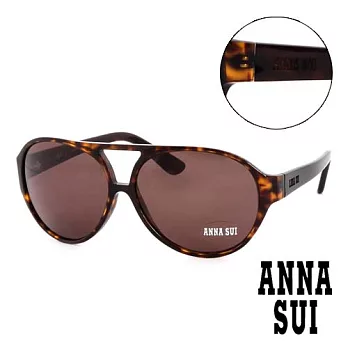 【Anna Sui】日本安娜蘇 時尚復古花紋造型太陽眼鏡(深咖啡) AS63403深咖啡