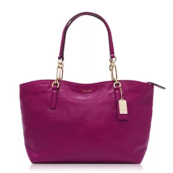 COACH MADISON 簡約造型手提/肩背托特包_桃紅