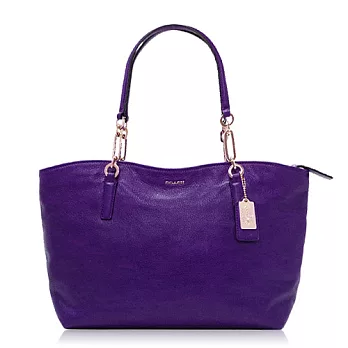 COACH MADISON 簡約造型手提/肩背托特包_紫色