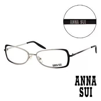 【Anna Sui 】日本安娜蘇 時尚經典漸層造型平光眼鏡(黑) AS04101