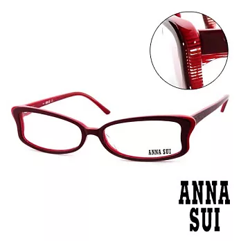 【Anna Sui 】日本安娜蘇 魔幻時尚蝴蝶造型平光眼鏡(紅) AS10002