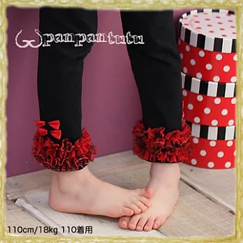 Panpantutu內搭褲-雙層蕾絲內搭褲-蘇格蘭90紅