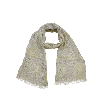 【UH】AURORA - 變形蟲花樣長薄披巾 -綠色