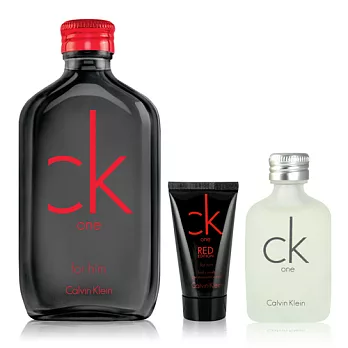 【Calvin Klein】CK One RED 男性淡香水100ml(贈one小香+沐浴膠30ml)