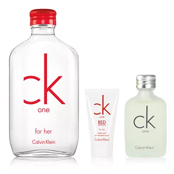 【Calvin Klein】CK One RED 女性淡香水100ml (贈one小香+沐浴膠30ml)