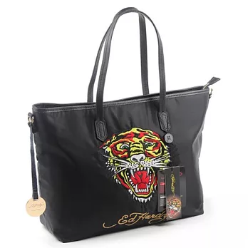 Ed Hardy 美式復古刺繡虎王托特包